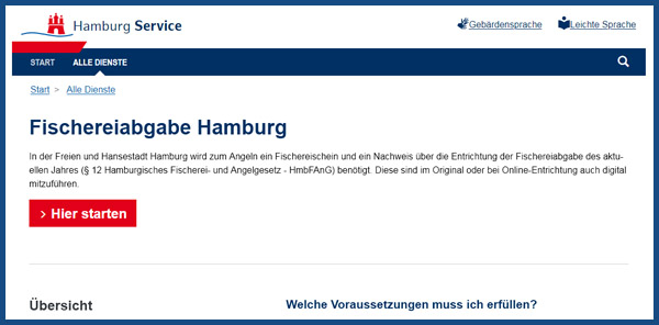 Screenshot hamburg.de